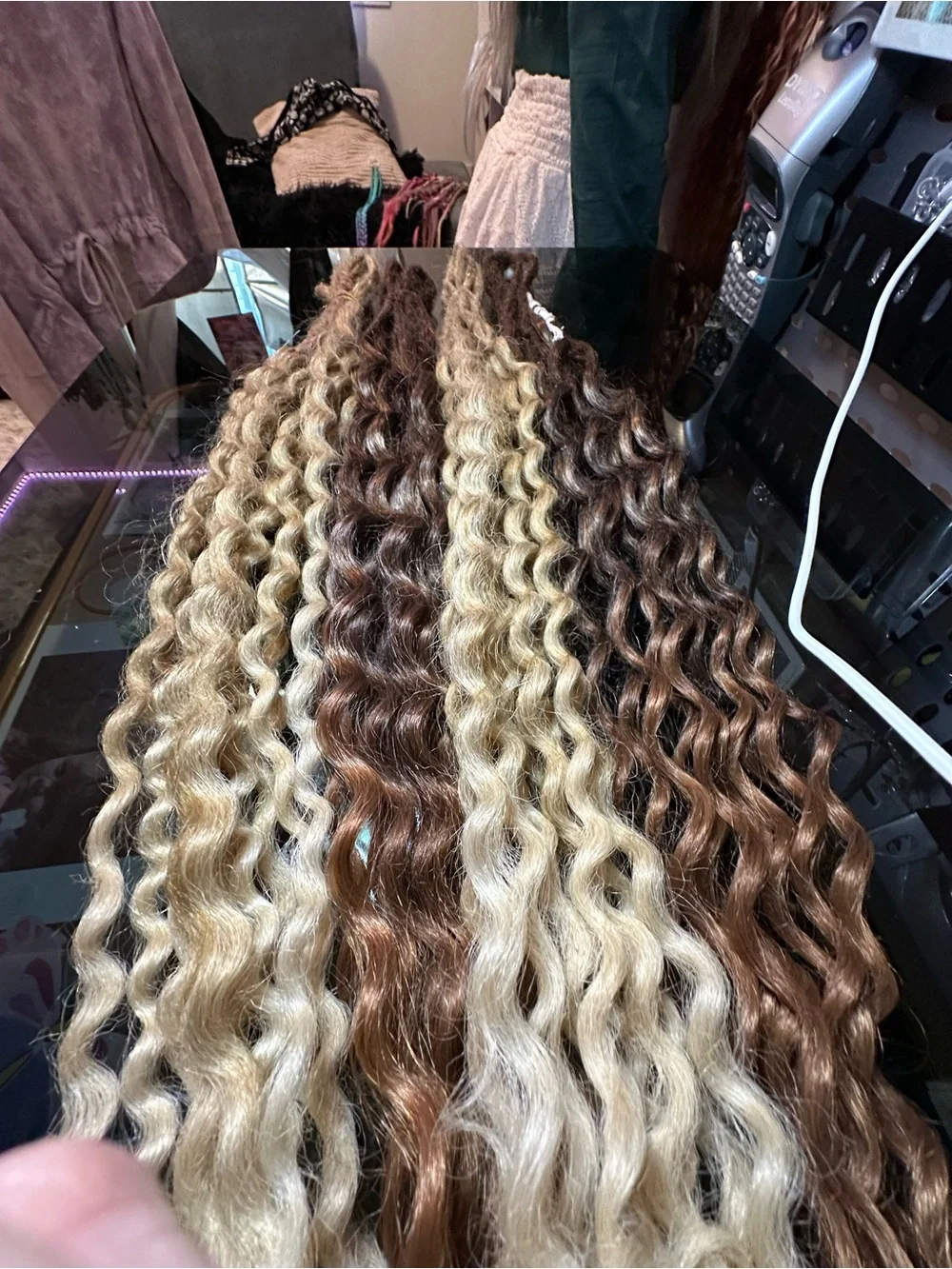 (Witchcraft beauty) Brown and Blonde Synthetic wavy  locks #20 DE  paid $240